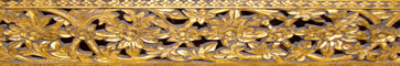 guilded gold thai wood carving